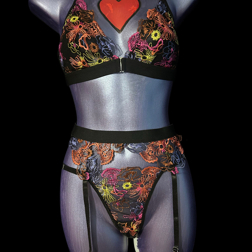 3 piece lingerie set